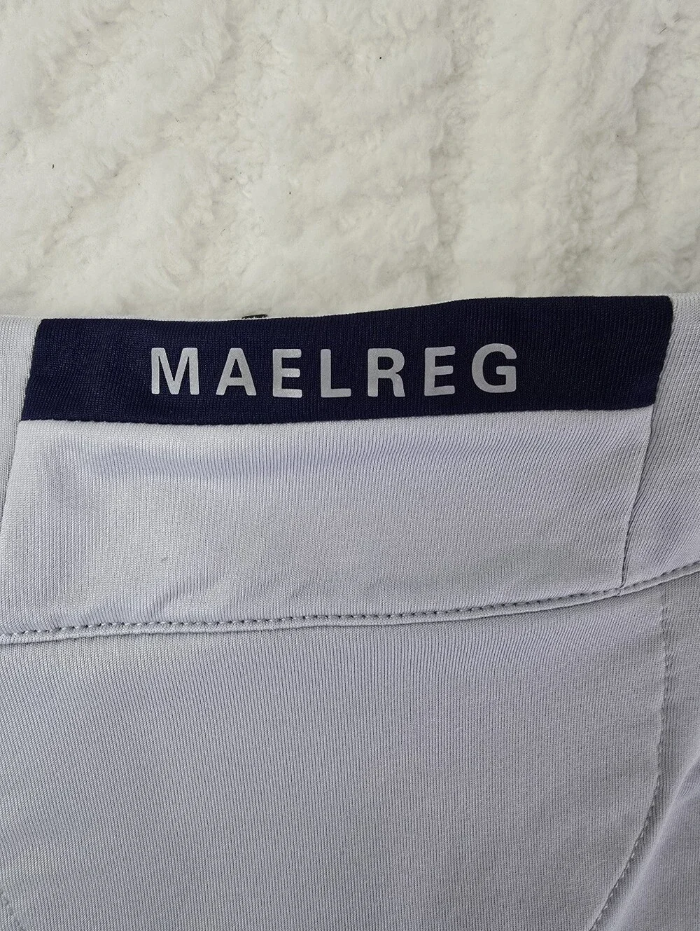 Maelreg Performance Golf Vest Light Blue Quarter Zip Mock Neck Athletic S